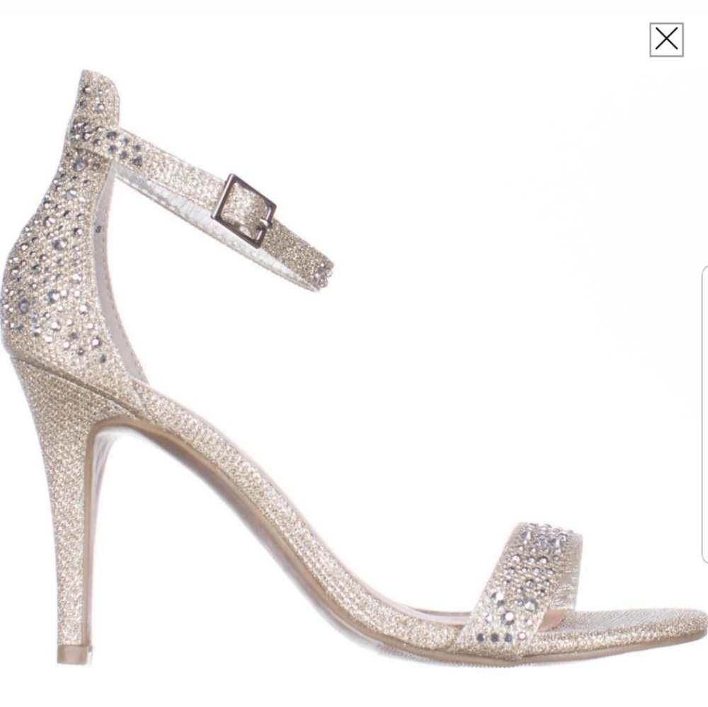 Material Girl Rhinestone Heels 6.5M